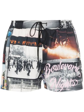 Adaptation photo print track shorts $228 - Buy SS19 Online - Fast Global Delivery, Price