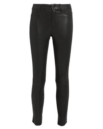Adelaide Black Leather Pants