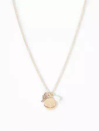 Beaded Disk Pendant Necklace for Women | Old Navy
