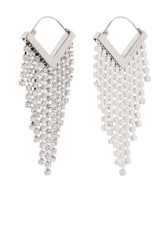 Isabel Marant crystal-embellished drop earrings - FARFETCH