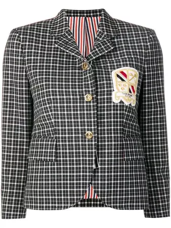 Thom Browne Windowpane School Uniform Sport Coat Price