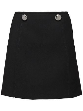Black Prada A-Line Mini Skirt | Farfetch.com