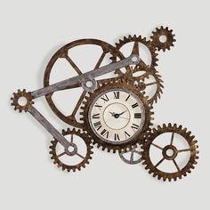 steampunk cogs and gears drawings - Google Search | Gear wall clock, Wall clock, Clock