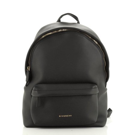 Givenchy Classic Backpack Rubber-Effect Faux Leather Small Black 495753 – Rebag