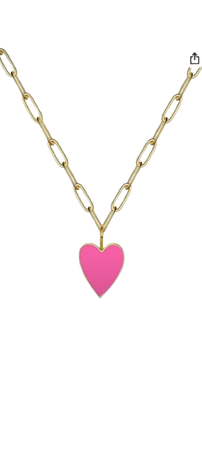trendy heart necklace