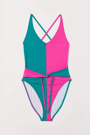 Swimsuit with Ties - Pink