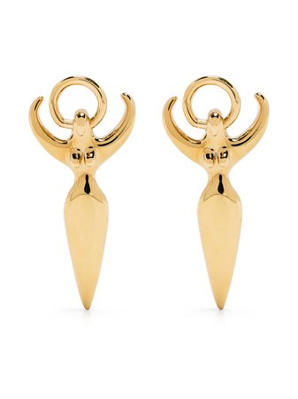 Chloé Femininities drop earrings gold CHC19UFE92CB7 - Farfetch