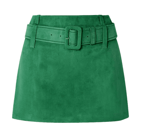 belted mini skirt png