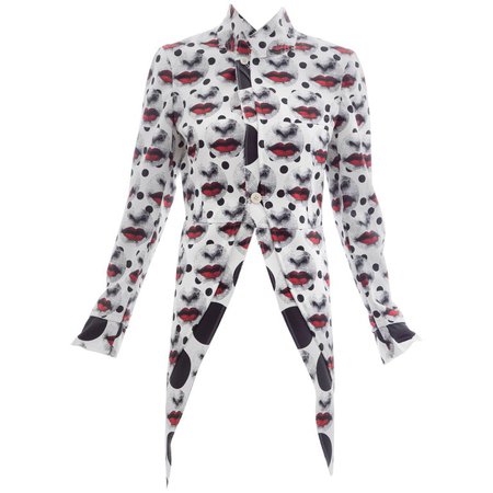 Comme Des Garcons Homme Plus Runway Printed Fornasetti Jacket, Spring 2017 For Sale at 1stdibs