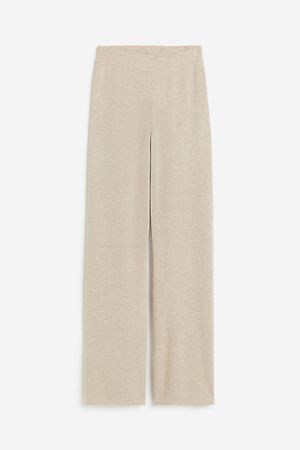 Flared Pants - Light beige melange - Ladies | H&M CA