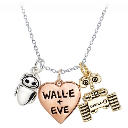 WALL&#8226;E and E.V.E. Heart Necklace | shopDisney
