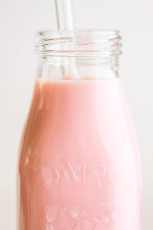 strawberry milk aesthetic