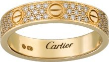CRB4083300 - Alliance LOVE pavée - Or jaune, diamants - Cartier