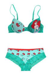 little mermaid bra and underwear set - Google Search