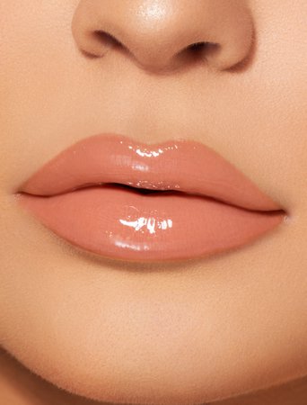 Peach lipgloss