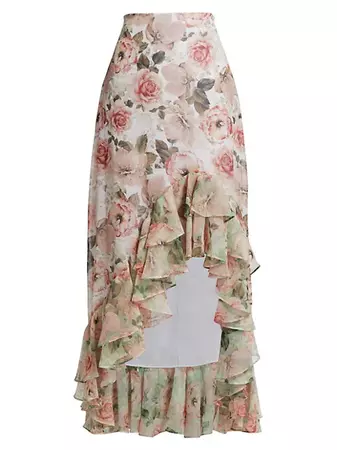 Shop Alice + Olivia Braylee High-Low Maxi Skirt | Saks Fifth Avenue