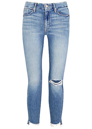 Mother Looker Ankle Step Fray cropped jeans - Harvey Nichols