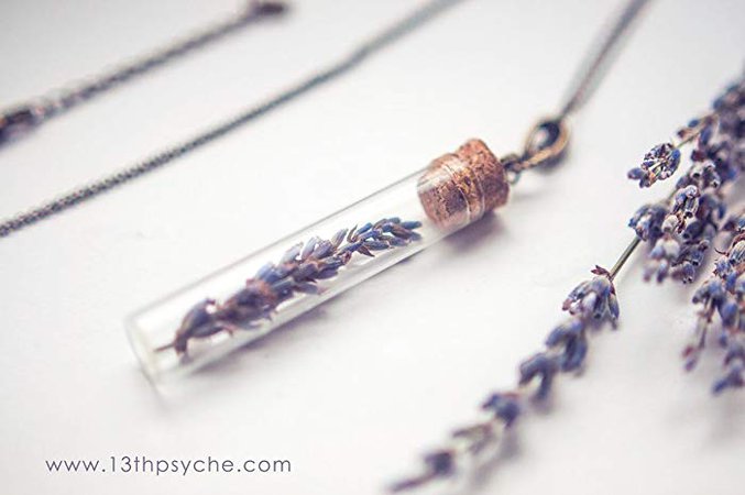 Lavender bottle necklace 1