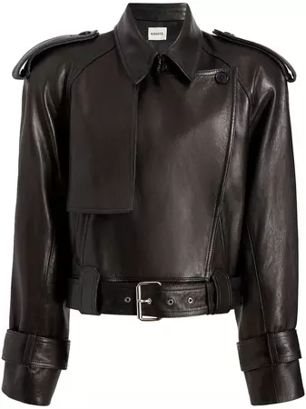 KHAITE The Hammond Leather Jacket - Farfetch