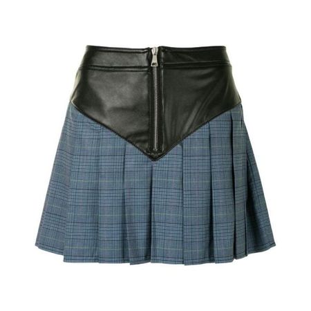 black & blue skirt