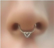 heart septum piercing
