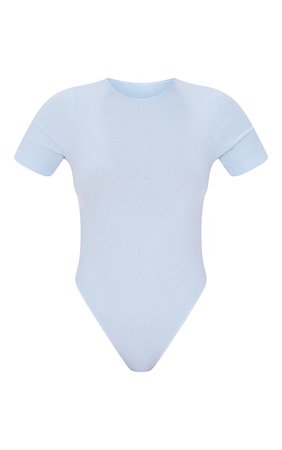 Recycled Basic Mocha Rib Short Sleeve Bodysuit | PrettyLittleThing USA