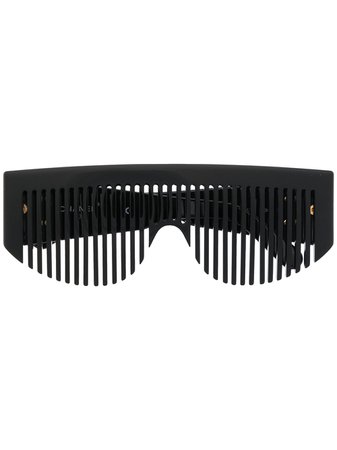 Chanel Pre-Owned CC comb-shaped Sunglasses - Farfetch