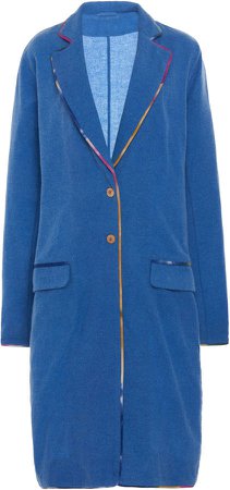 The Elder Statesman Boomslang Wool-Cashmere Blend Top Coat Size: XS