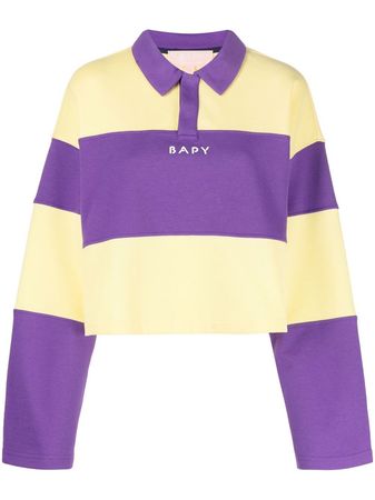 BAPY BY *A BATHING APE® logo-print Stripe Polo Shirt - Farfetch