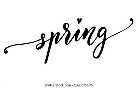 Spring Text Images, Stock Photos & Vectors | Shutterstock