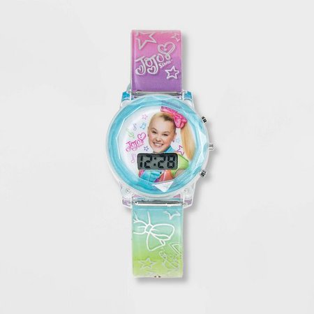 Girls' Nickelodeon JoJo Siwa Flashing LCD Watch - Pink : Target