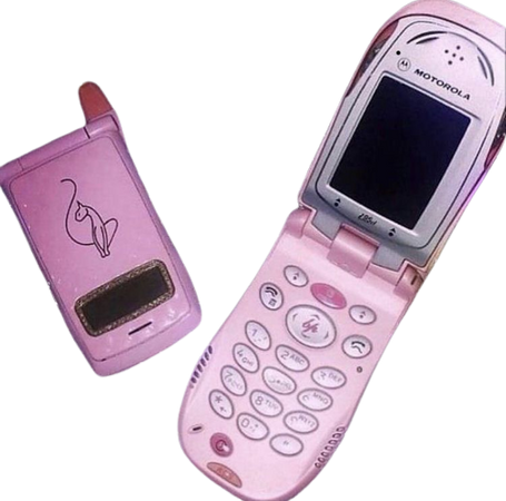pink y2k motorola phone