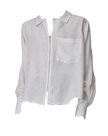 eytys | white double zip up shirt
