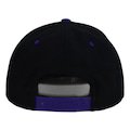 Snapback Adjustable Hat - Black/Purple