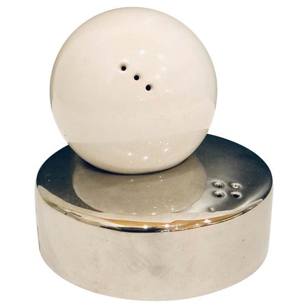 Italian Space Age Rare Salt and Pepper Ceramic Shakers For Sale at 1stDibs