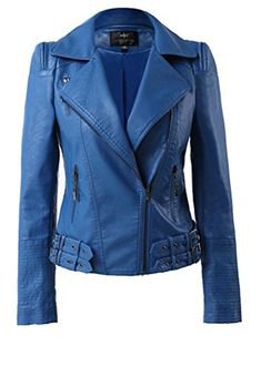 15+ Womens blue leather jacket – Zataso
