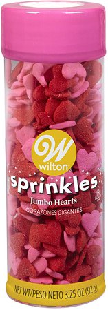 Amazon.com: Wilton Jumbo Heart Sprinkles - 3.25 oz.: Home & Kitchen