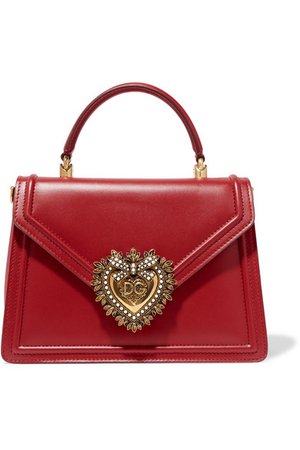 Dolce & Gabbana | Devotion small embellished leather tote | NET-A-PORTER.COM