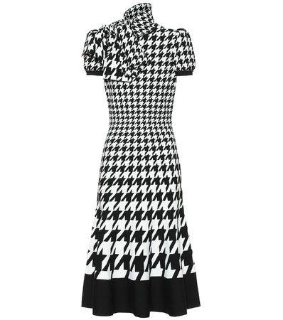 Wool-Blend Jacquard Midi Knit Dress - Alexander McQueen | Mytheresa