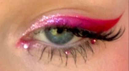 bright pink eye makeup