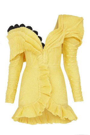 Raisa Vanessa mini dress yellow