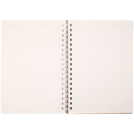open blank notebook