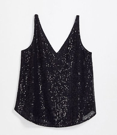 Petite Sequin Shell