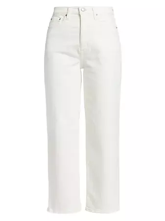 Shop Pistola Cassie High-Rise Cropped Straight-Leg Jeans | Saks Fifth Avenue