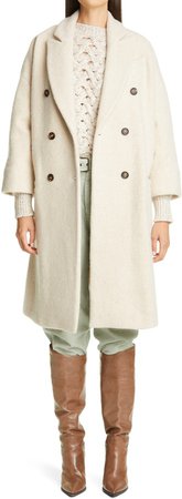 Cashmere Blend Double Breasted Coat