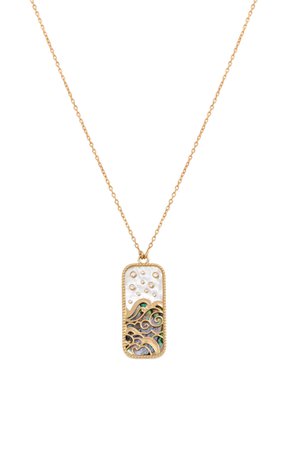 Elements Of Love 18k Yellow Gold Water Pendant Necklace By L'atelier Nawbar | Moda Operandi