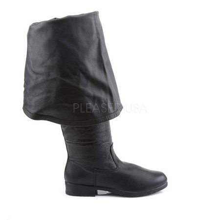 Men's 1 1/2" Pirate Boots with 11" Bell Cuff