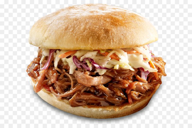 Pulled pork Hamburger Barbecue grill Coleslaw French fries - pork png download - 700*599 - Free Transparent Pulled Pork png Download.