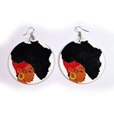 afro earrings - Google Search
