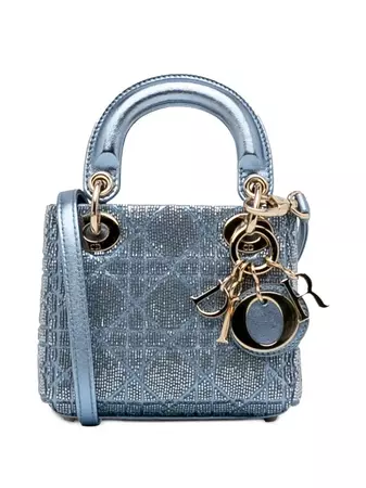 Christian Dior pre-owned Micro Beaded Lady Dior two-way Bag - Farfetch